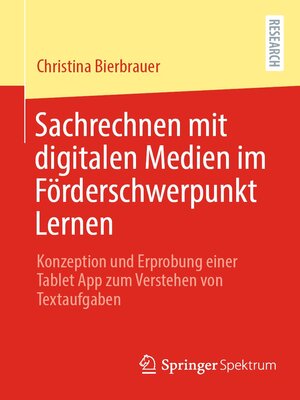 cover image of Sachrechnen mit digitalen Medien im Förderschwerpunkt Lernen